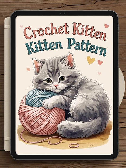 Crochet Kitten Pattern in PDF